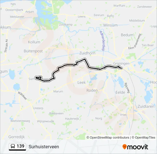 139 Bus Line Map