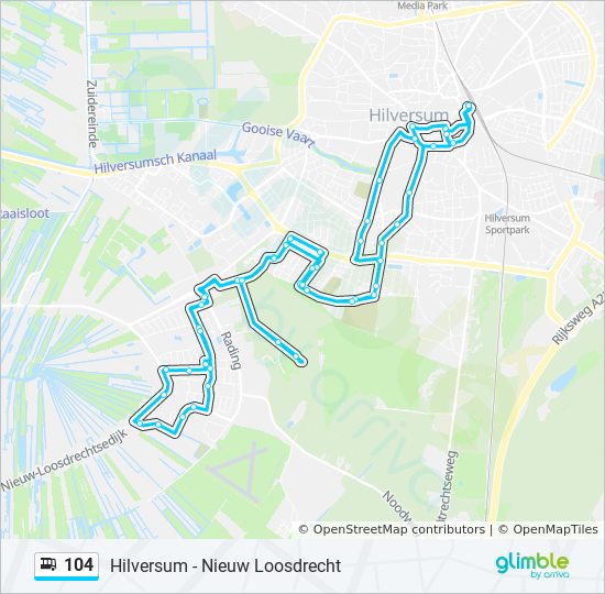 104 Route Schedules Stops Maps Nw Loosdrecht Updated