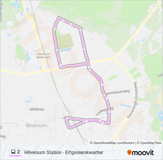 2 bus Line Map