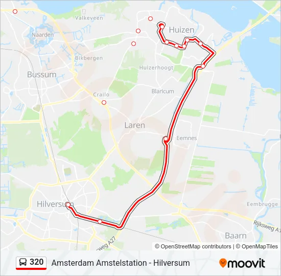 320 Bus Line Map