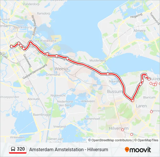 320 Bus Line Map