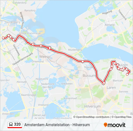 320 Bus Line Map