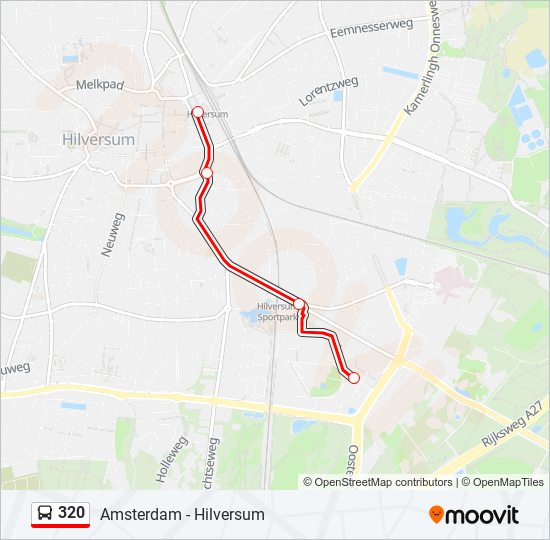 320 bus Line Map