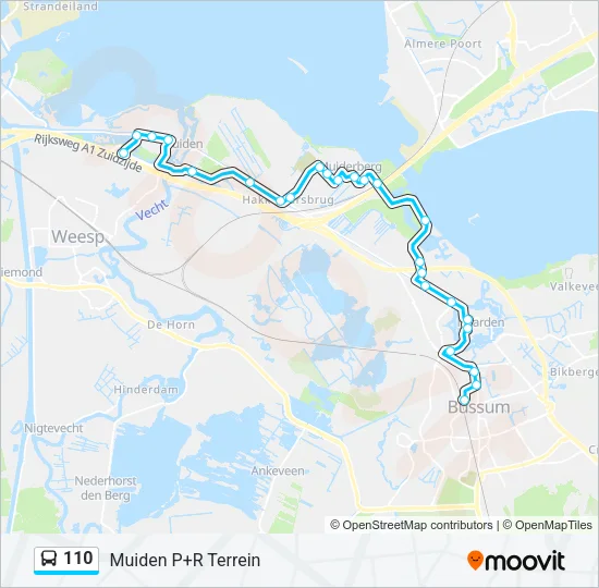 110 Bus Line Map