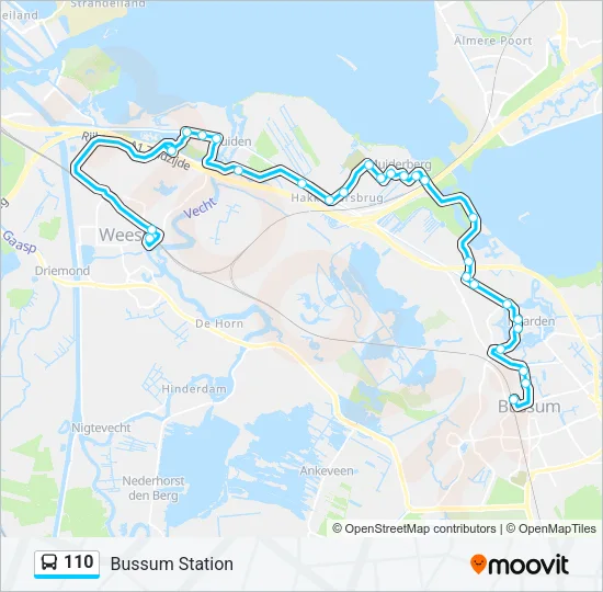110 Bus Line Map