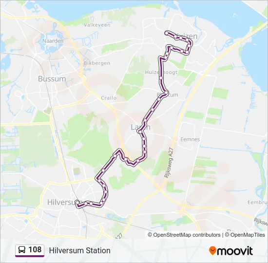 108 Bus Line Map