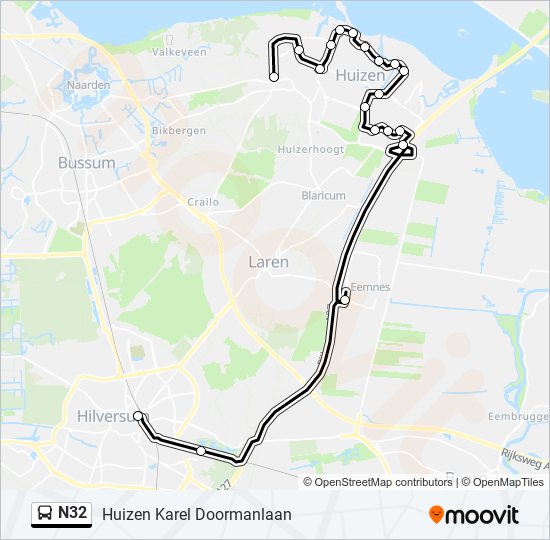 N32 bus Line Map