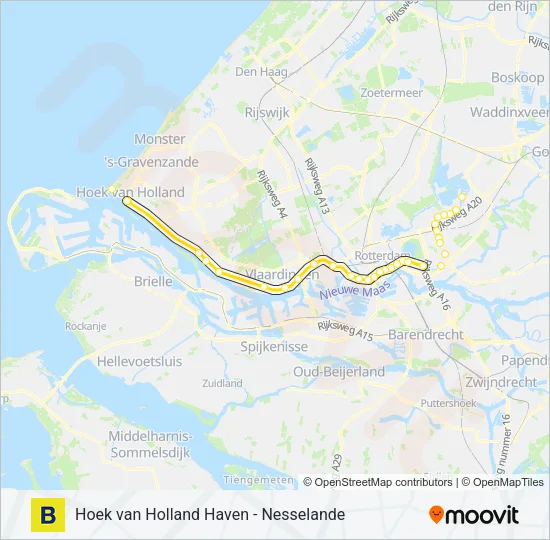 B Metro Line Map