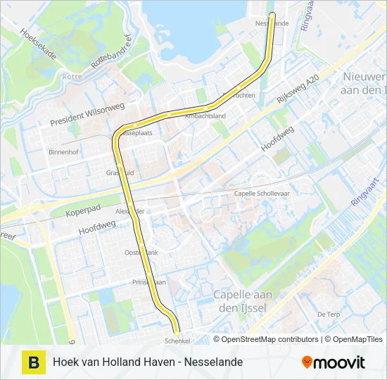 B Metro Line Map