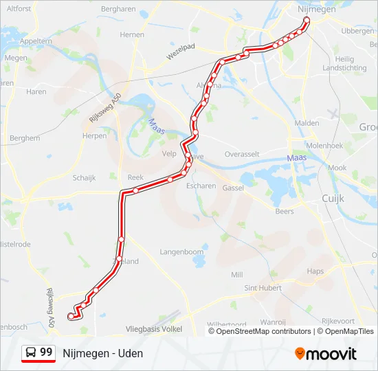 99 Bus Line Map