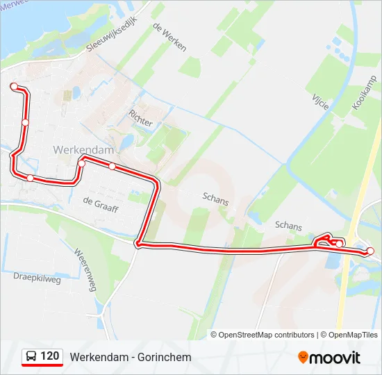 120 Bus Line Map
