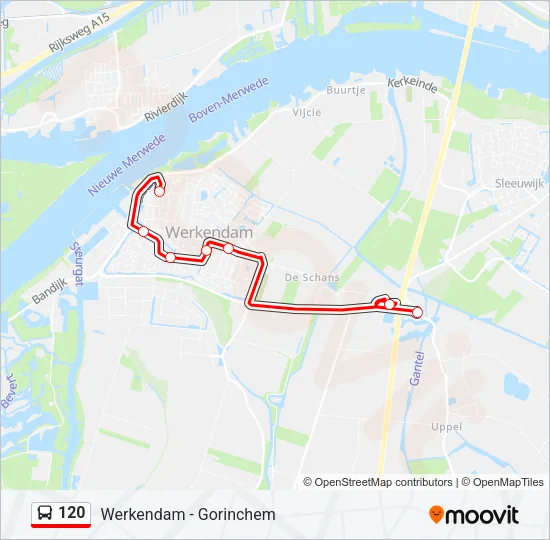 120 Bus Line Map