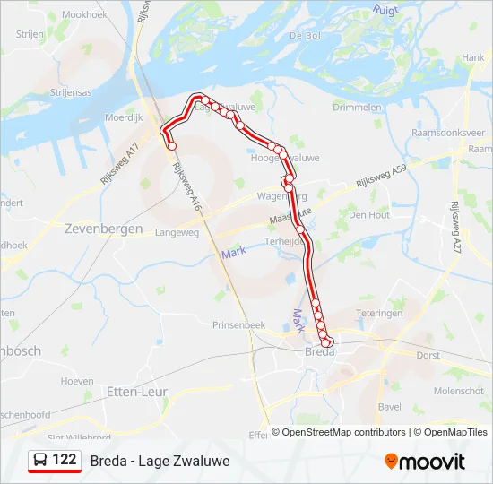 122 Bus Line Map