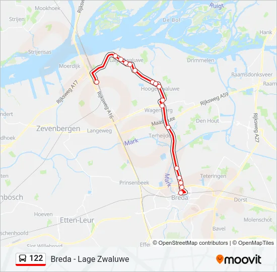 122 Bus Line Map