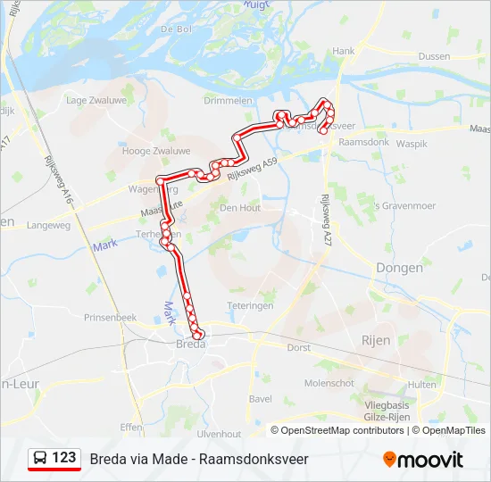 123 Bus Line Map