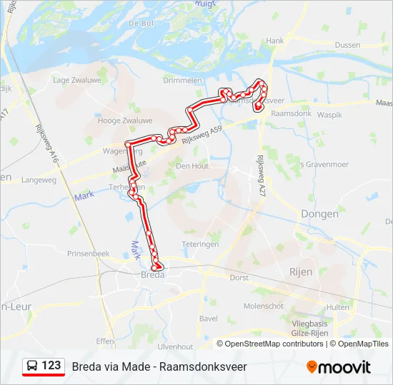 123 Bus Line Map