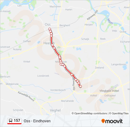 157 Bus Line Map