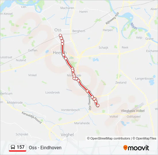157 Bus Line Map
