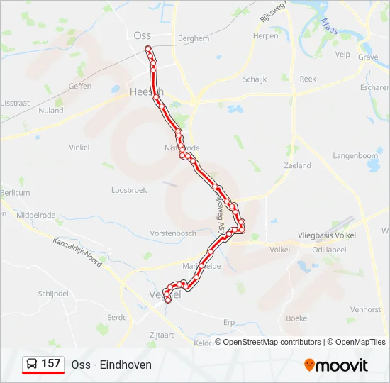 157 Bus Line Map