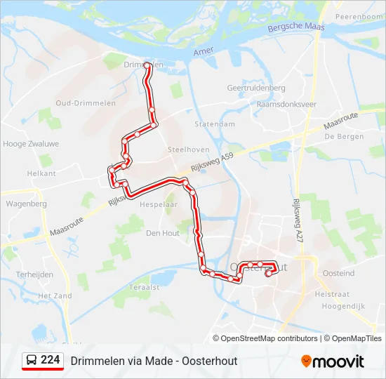 224 Bus Line Map
