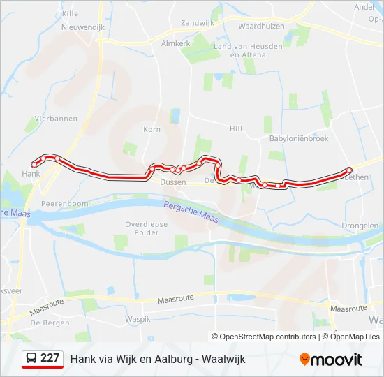 227 Bus Line Map