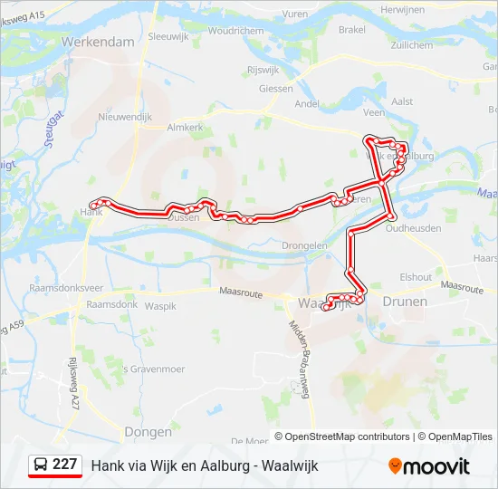 227 Bus Line Map