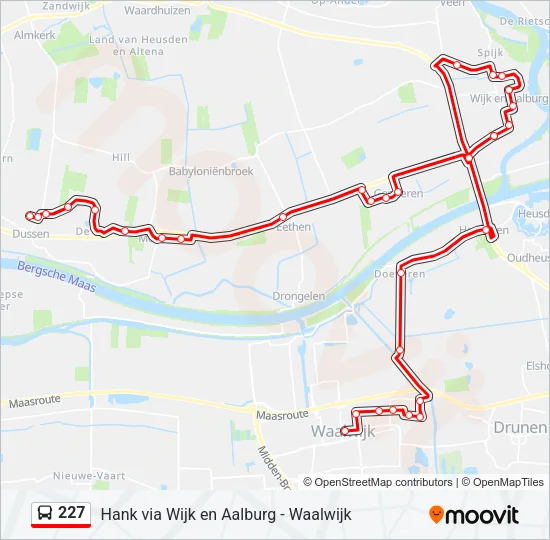 227 Bus Line Map