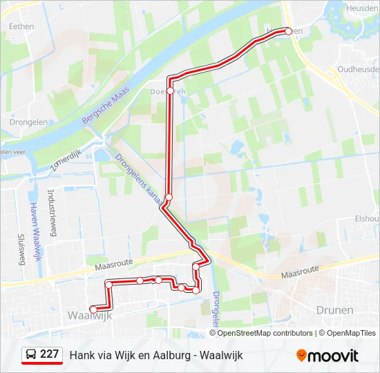227 Bus Line Map