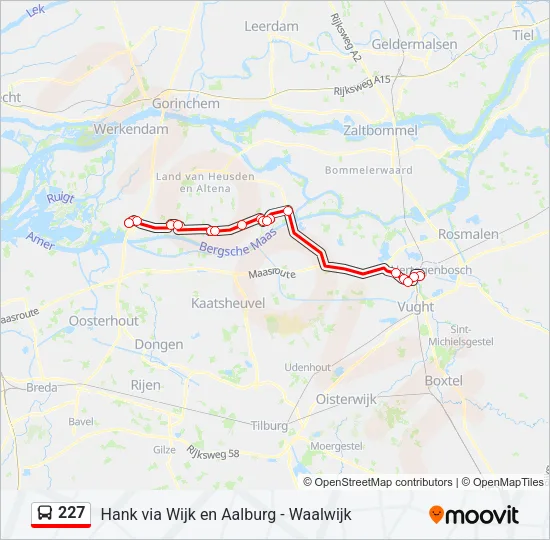 227 Bus Line Map