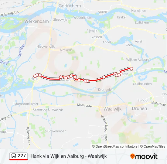 227 Bus Line Map