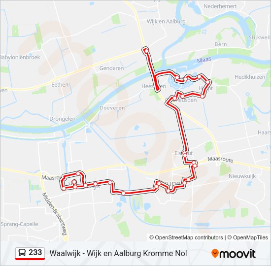 233 Bus Line Map