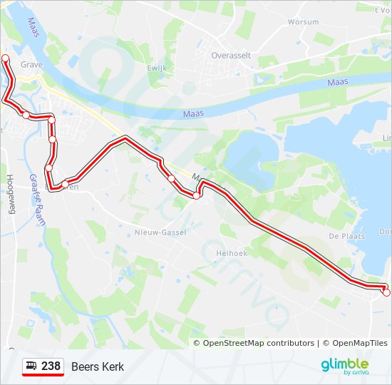 Bus 238 Route Map 238 Route: Schedules, Stops & Maps - Beers Kerk (Updated)