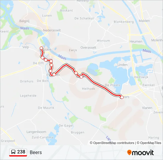 238 Bus Line Map