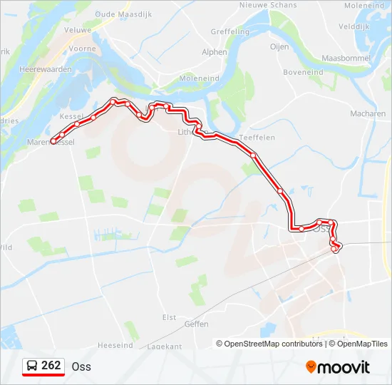 262 Bus Line Map