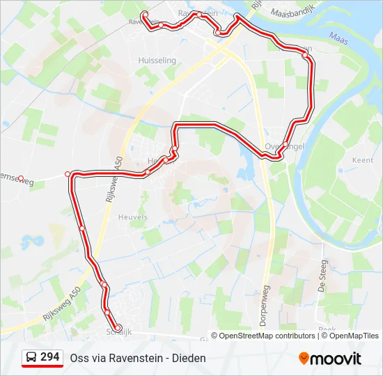 294 Bus Line Map
