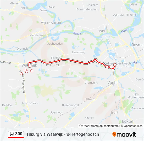 300 Bus Line Map