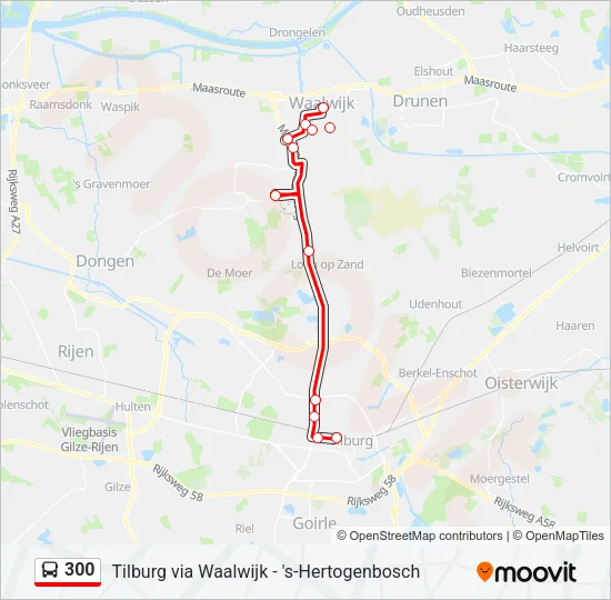 300 Bus Line Map