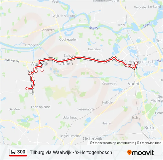 300 Bus Line Map