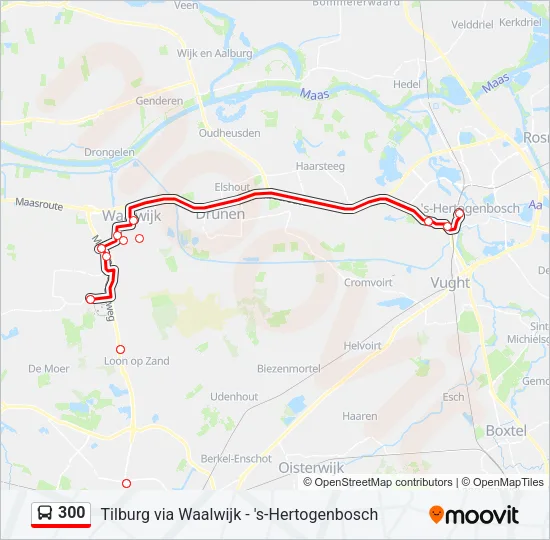 300 Bus Line Map