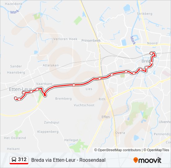 312 Bus Line Map