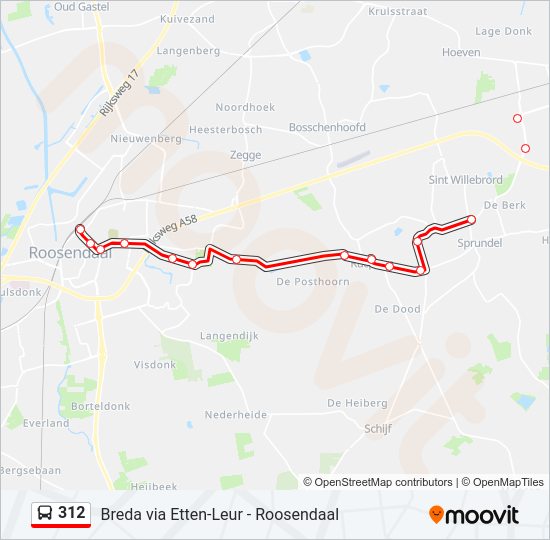 312 Route: Schedules, Stops & Maps - Roosendaal (Updated)