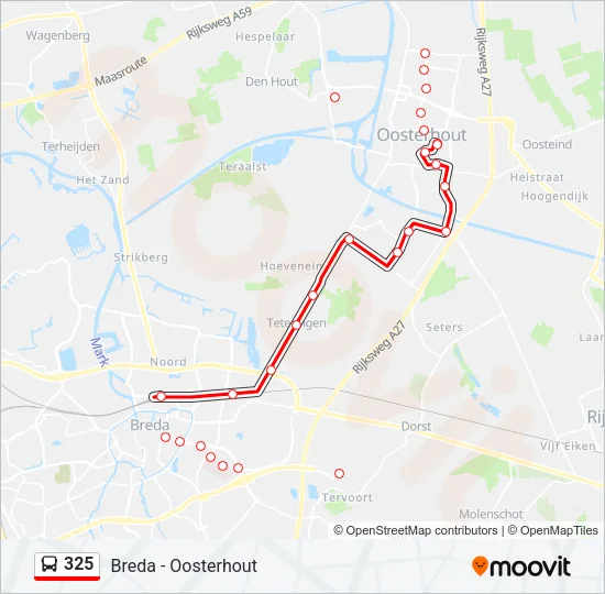 325 Bus Line Map