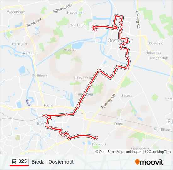 325 Bus Line Map