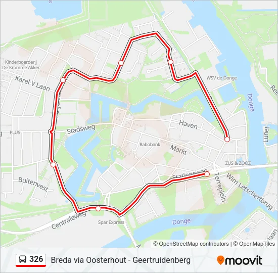 326 Bus Line Map