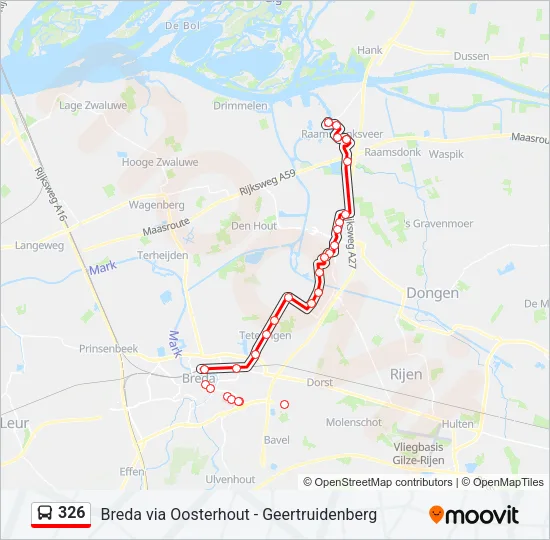 326 Bus Line Map