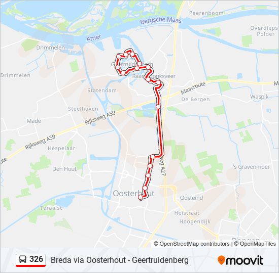 326 bus Line Map