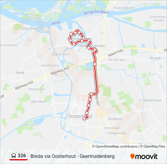 326 Bus Line Map