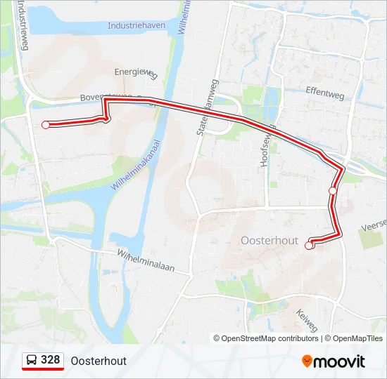 328 Bus Line Map