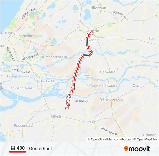 400 Bus Line Map