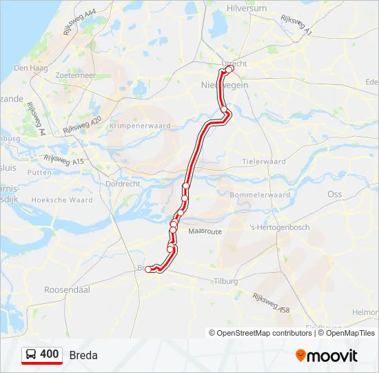 400 Bus Line Map